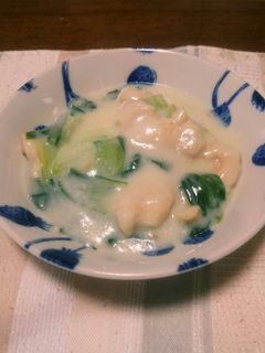 チンゲン菜 クリーム煮-レシピのメイン写真