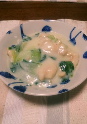 チンゲン菜 クリーム煮-レシピのメイン写真