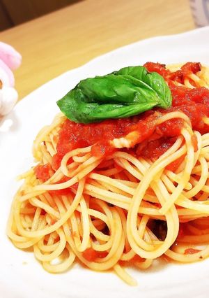 トマトとバジルの冷製パスタ-レシピのメイン写真