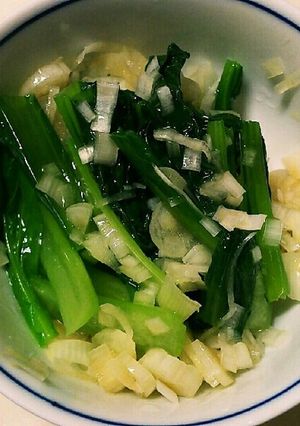 青菜のねぎ塩和え-レシピのメイン写真