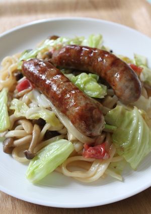 グリラーの梅焼うどん-レシピのメイン写真