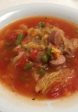 我が家の野菜たっぷりミネストローネ-レシピのメイン写真