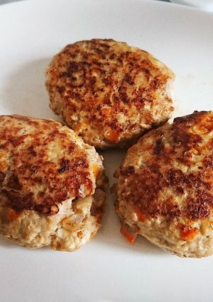 離乳食 豆腐とひき肉のハンバーグ！-レシピのメイン写真