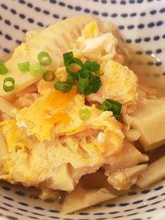 竹の子のパパッと煮物 卵とじ-レシピのメイン写真
