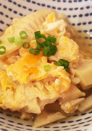 竹の子のパパッと煮物 卵とじ-レシピのメイン写真