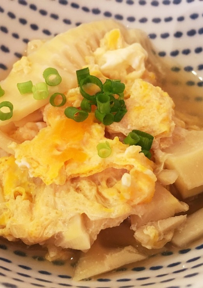 竹の子のパパッと煮物 卵とじ-レシピのメイン写真