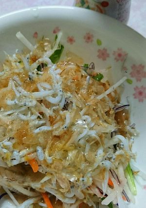 2分で❗豆腐と和風野菜の梅ドレサラダ-レシピのメイン写真