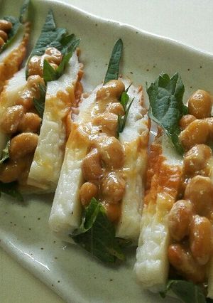 美味！ちくわde味噌納豆おつまみ♪-レシピのメイン写真