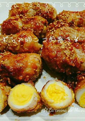 甘味噌だれ♪＊うずらの卵ニコ肉巻き＊-レシピのメイン写真