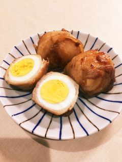 余ったゆで卵で☆肉巻き卵-レシピのメイン写真