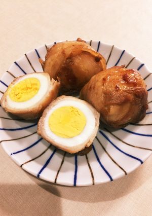 余ったゆで卵で☆肉巻き卵-レシピのメイン写真