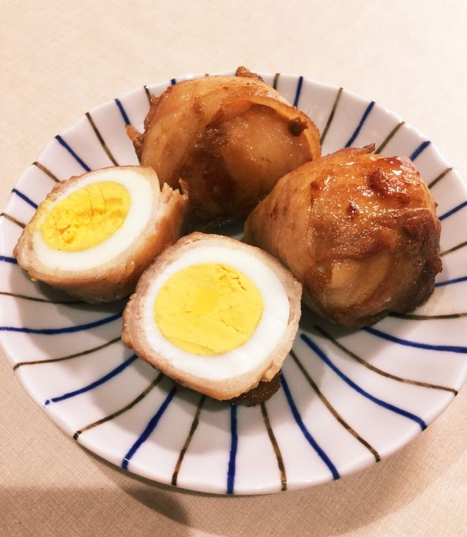 余ったゆで卵で☆肉巻き卵-レシピのメイン写真