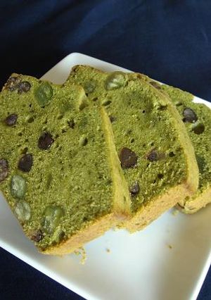 小豆とうぐいす豆の抹茶ケーキ-レシピのメイン写真