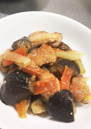 ＊こくうま♡鶏肉となすの味噌炒め＊-レシピのメイン写真
