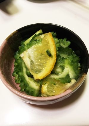 ゴーヤとレモンの醤油浅漬け-レシピのメイン写真