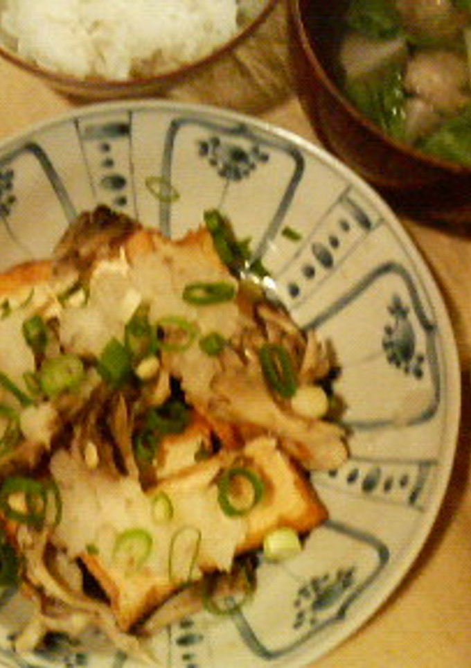 焼いた厚揚げ＆まいたけのおろしのせ-レシピのメイン写真