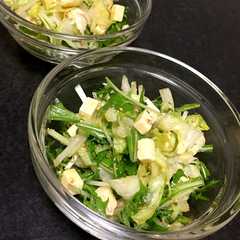 รูปของ *レタスと水菜のチーズチーズサラダ*