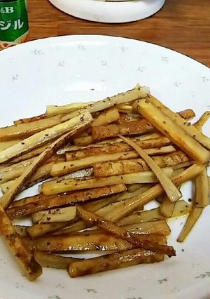 レンジで☆新ごぼうの洋風バジルきんぴら-レシピのメイン写真
