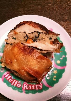 卯の花と椎茸の春巻き-レシピのメイン写真