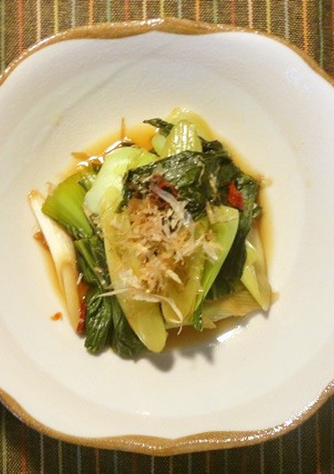 中華風☆チンゲン菜とネギの和え物-レシピのメイン写真