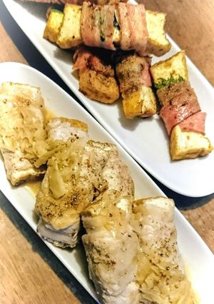 厚揚げの肉巻きガリソース＆ベーコン巻き-レシピのメイン写真
