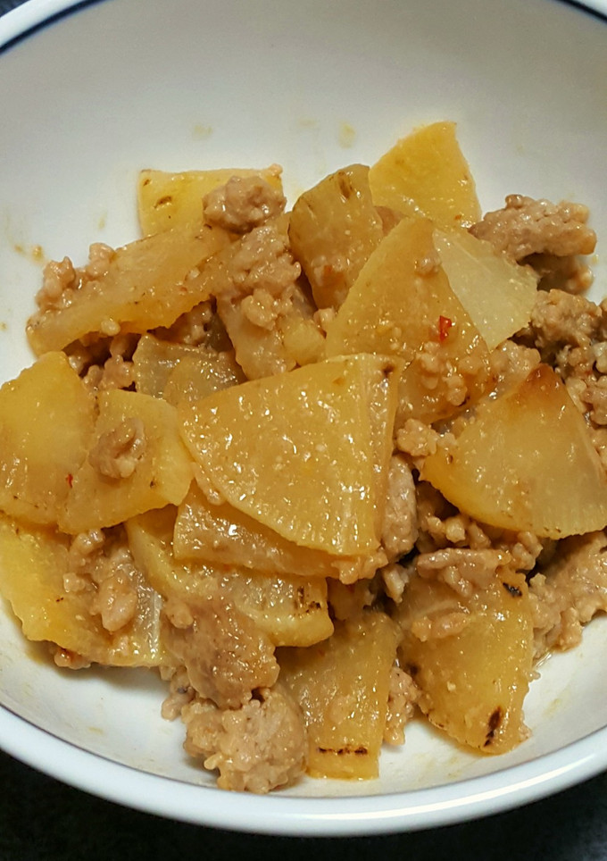 相性抜群♪大根と豚ひき肉の味噌炒め-レシピのメイン写真