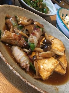 スナックえんどうの肉巻きと豆腐ステーキ☆-レシピのメイン写真