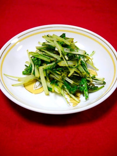 簡単副菜!水菜だってイタリアン-レシピのメイン写真