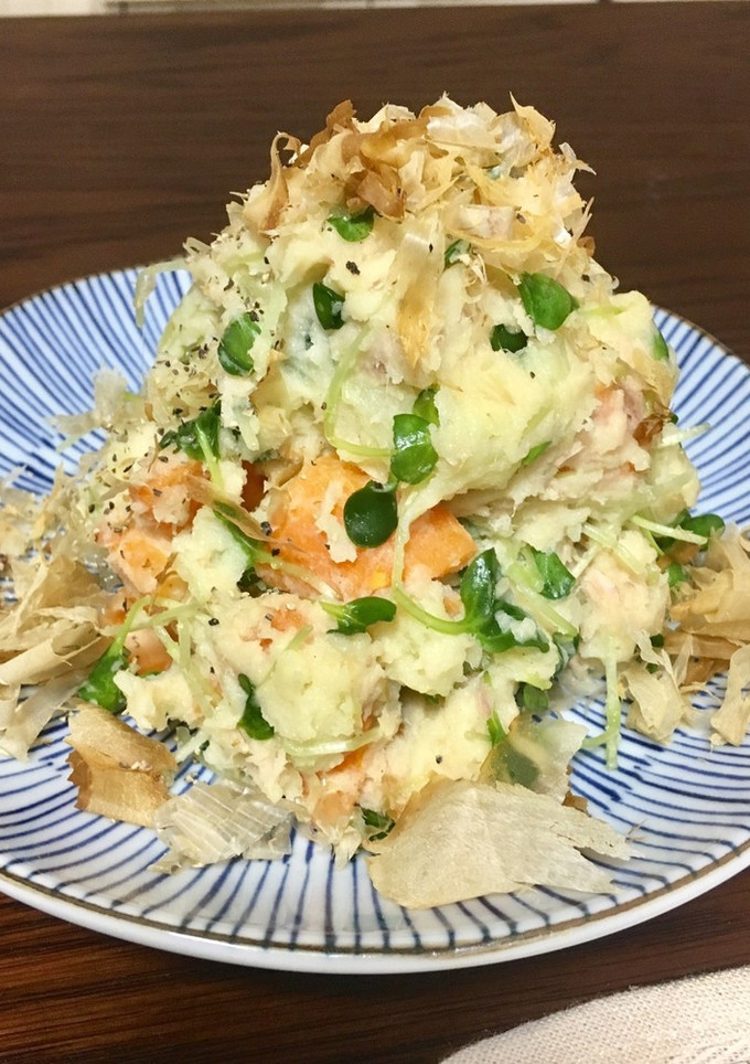 ☆かいわれ大根とツナの和風ポテサラ☆-レシピのメイン写真