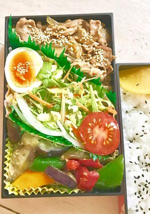 メインは焼肉♪娘のお弁当-レシピのメイン写真