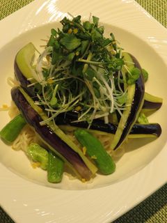 揚げ茄子の薬味冷麺-レシピのメイン写真