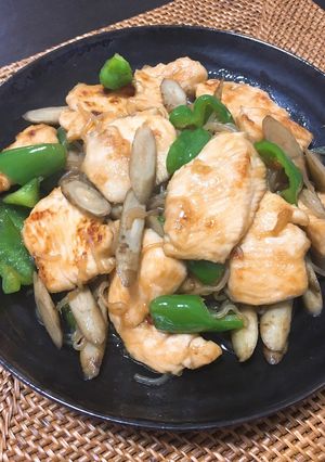 鶏胸肉と白滝のダイエット炒め-レシピのメイン写真