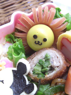 ウィンナーでライオン キャラ弁のおかず-レシピのメイン写真