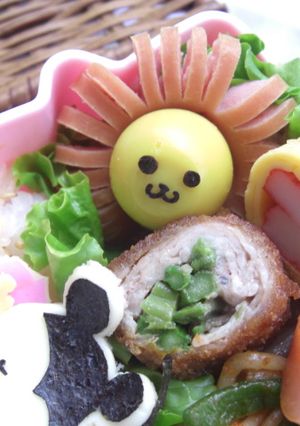 ウィンナーでライオン キャラ弁のおかず-レシピのメイン写真