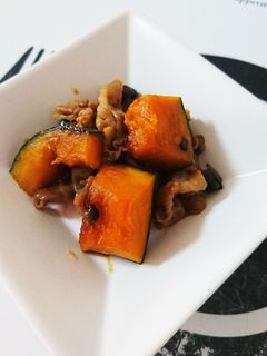 なんきんと豚肉の甘辛炒め-レシピのメイン写真