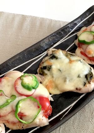 鶏胸肉2種DE pizza!-レシピのメイン写真