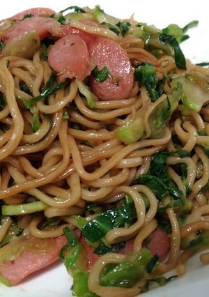 ★キャベツの一番外側の葉の焼きそば★-レシピのメイン写真