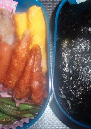 朝の10分弁当エビフライ-レシピのメイン写真