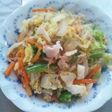 ツナ缶の野菜炒め