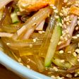 葛きりで中華サラダ風冷麺