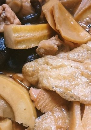 鶏肩肉と筍の炒め煮-レシピのメイン写真
