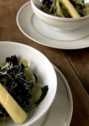ヤングコーンのヒゲのお酢の物-レシピのメイン写真