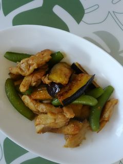 スナップえんどうとナスの生姜焼き♪-レシピのメイン写真