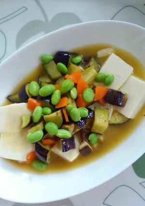 ナスdeバター醤油豆腐♪-レシピのメイン写真