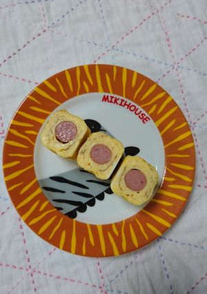 お弁当。卵焼きウインナー入り-レシピのメイン写真