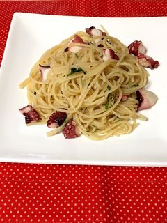 タコのオイルパスタ-レシピのメイン写真
