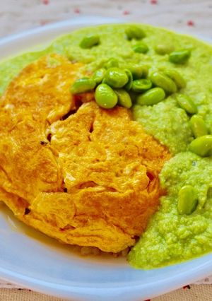 天津飯 ｰ緑のソースを添えてｰ-レシピのメイン写真