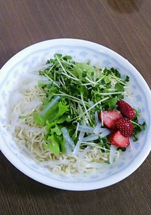 糸寒天のサラダ冷しラーメン♪-レシピのメイン写真