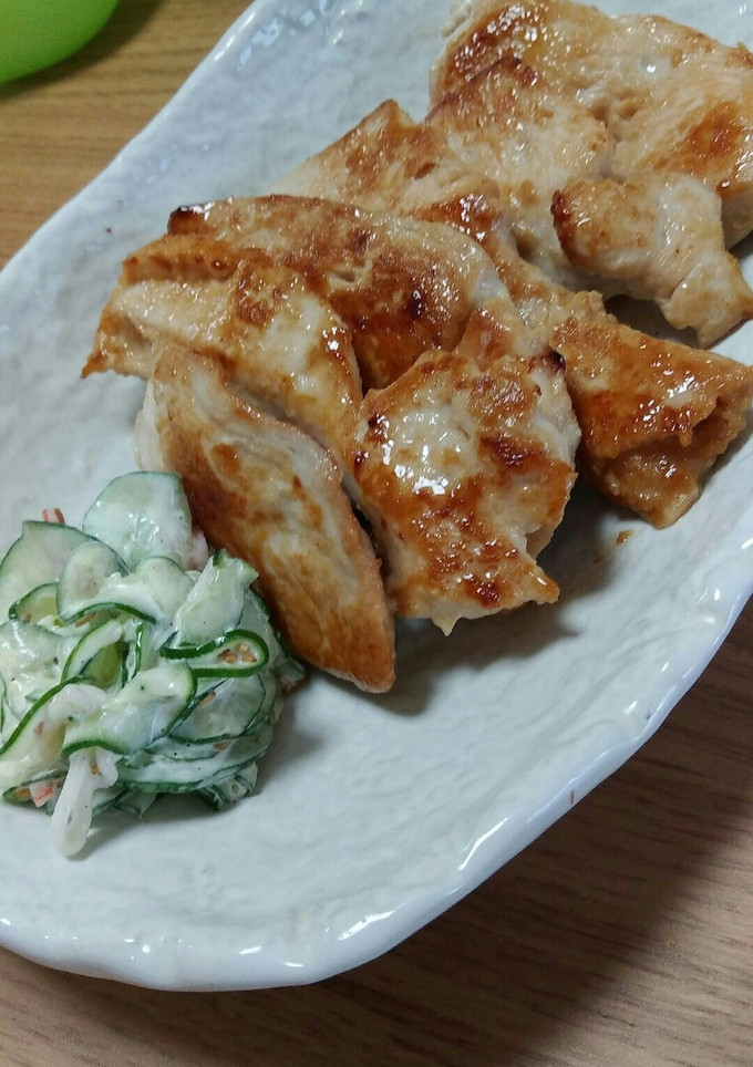 簡単！鶏むね肉のしょうが焼き-レシピのメイン写真