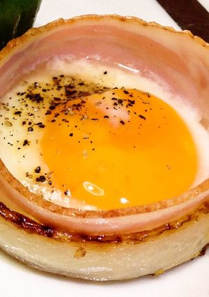 お弁当のおかずに簡単オニオンリングエッグ-レシピのメイン写真